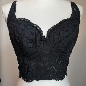Elegant Black Lace Bralette